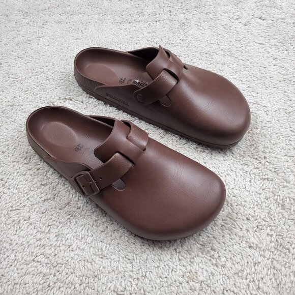 Birkenstock Boston Essentials EVA Brown 0127103 Mens Size 43 US 10 London USA - Picture 1 of 6